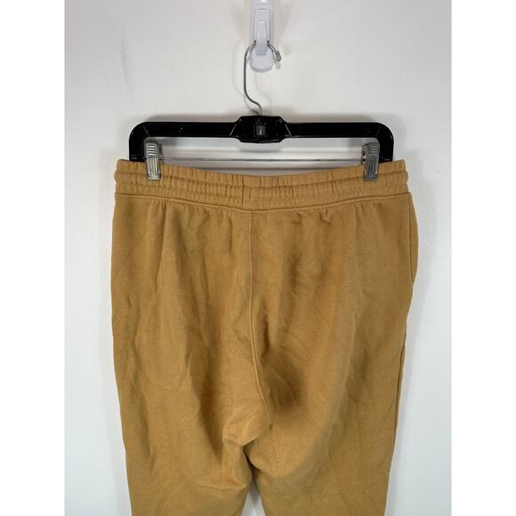 North Face Womens Half Dome Jogger Sweatpants Gold Size Medium Cozy Lounge - Picture 12 of 13